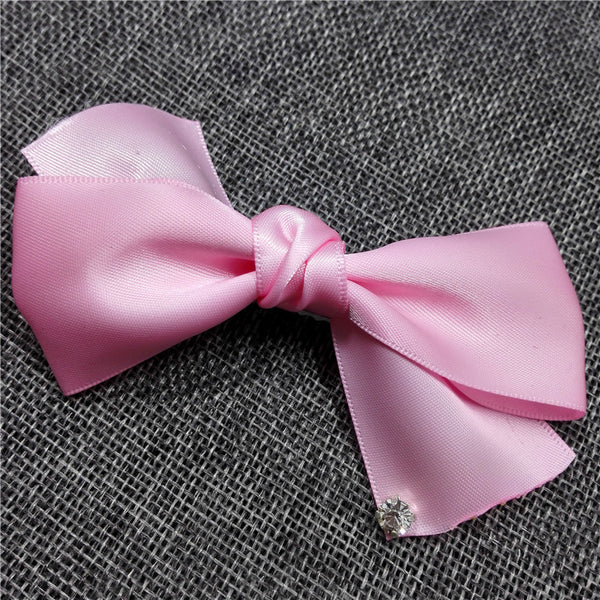 Cute Pink Ribbon Barrettes