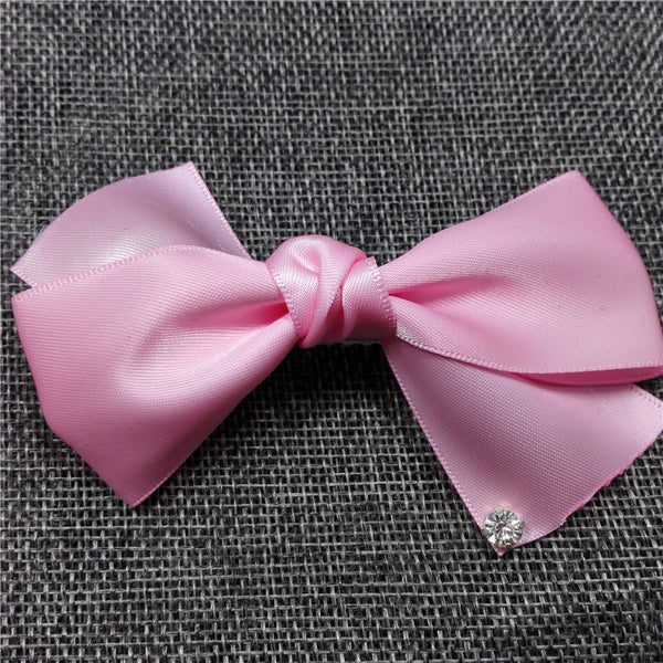 Cute Pink Ribbon Barrettes